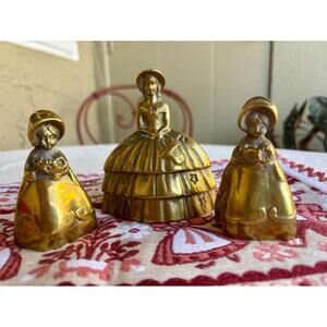 3 Southern Ladies Brass Bells Great Tones!